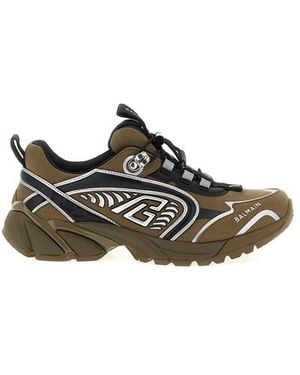 Balmain Cosmic Dust Sneakers Verde-Uomo - Nero
