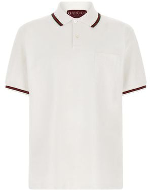 Gucci 'nastro Web' Polo Shirt - White