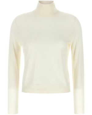 Vince Rollkragenpullover Aus Kaschmir Und Seide - Weiß