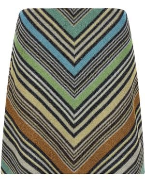 Missoni Geometric Pattern Skirt - Grey