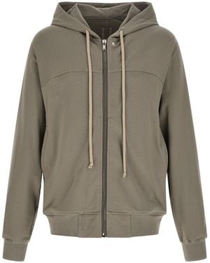 Rick Owens Windbreaker With Structured Yoke - Grey