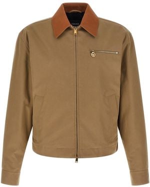 Versace Canvas Jacket - Brown