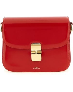 A.P.C. 'grace' Small Crossbody Bag - Red