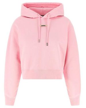Jacquemus Felpa Con Cappuccio 'Le Hoodie Gros-Grain' - Rosa