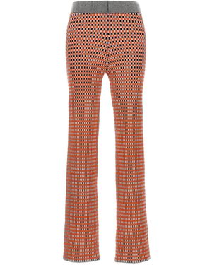 Rabanne Jacquard Trousers - Brown