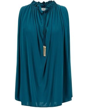 Balmain Top 'Pompon Catene' - Blu