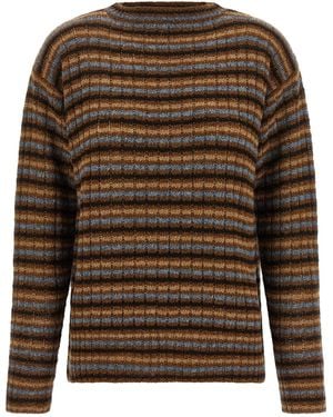 Prada Striped Jumper - Brown