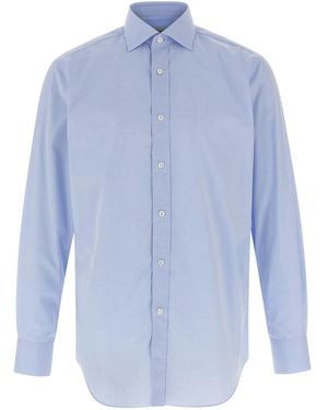 Brioni 'trevi Mark' Shirt - Blue