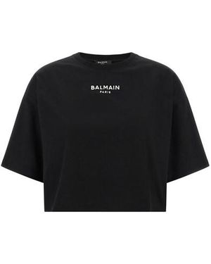 Balmain T-Shirt Paris' - Nero