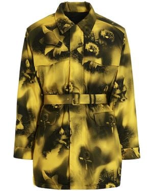 Prada Re-Nylon Parka Mit Fotodruck - Gelb