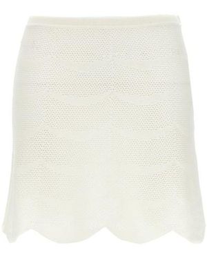 Tom Ford Minigonna All'Uncinetto-Donna - Neutro