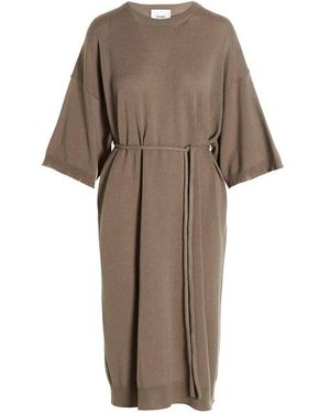 Nude Abito lungo in maglia - Neutro
