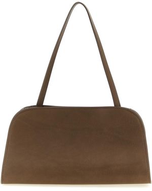 The Row 'Peggy' Clutch - Brown