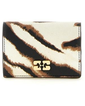 Ganni Cardholder With-Tone Logo Plaque - Multicolour