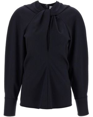 Victoria Beckham 'twist Detail' Blouse - Blue