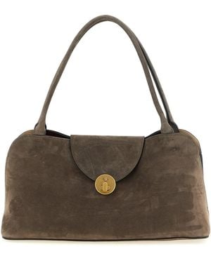 Versace 'vivian' Medium Shoulder Bag - Brown