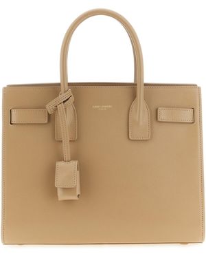 Saint Laurent 'sac De Jour' Baby Handbag - Brown