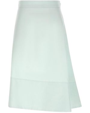 Jil Sander Asymmetrical Skirt - Blue