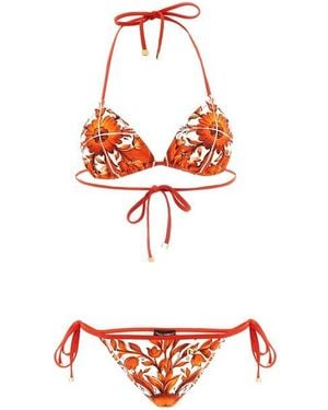 Dolce & Gabbana Bikini 'Maiolica' - Rosso