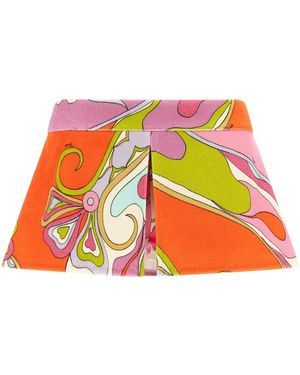PUCCI 'orchidee' Terry Shorts - Red