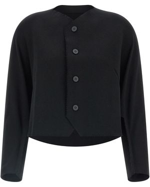 Issey Miyake Cardigan "Campagne" - Schwarz