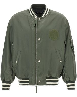 Comme des Garçons Bomberjacke Mit Patch-Detail - Grün