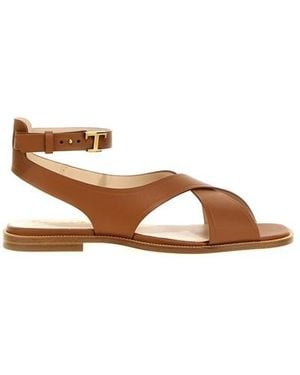 Tod's Sandalo pelle - Marrone