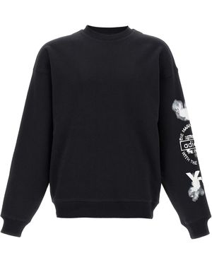 Y-3 ' Graphic Crew' Sweatshirt - Black