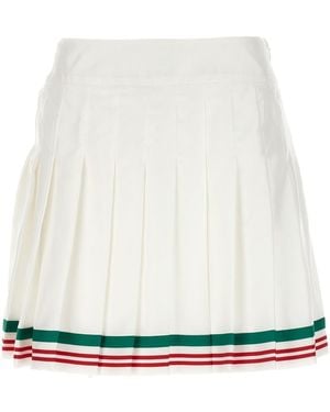 CASABLANCA 'Casa Way' Mini Skirt - White