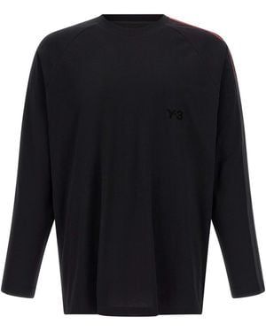 Y-3 ' Oversized Gradient Stripes' T-shirt - Blue