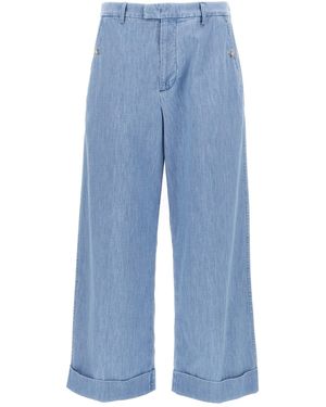 Valentino Garavani Turn-up Jeans - Blue