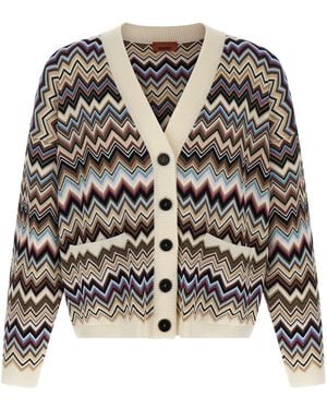 Missoni Zickzack-Cardigan - Schwarz