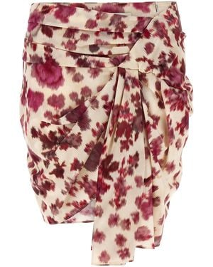 Isabel Marant Skirt With Draped Detail - Red