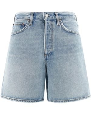 Agolde 'dame' Shorts - Blue