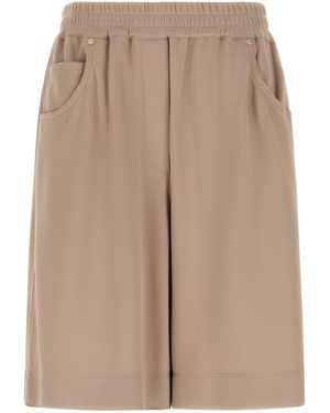 Brunello Cucinelli Cotton Shorts - Natural