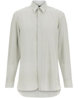 Tom Ford Micro-print Shirt - White