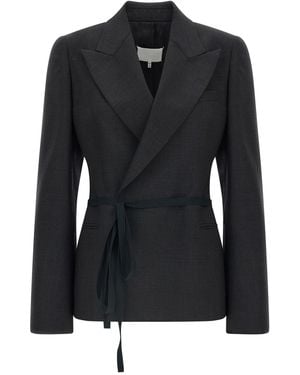 Maison Margiela Wrap Blazer - Black
