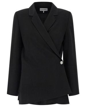 Loewe Blazer 'Anagram Pebble' - Nero