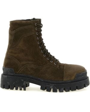 Balenciaga Stiefeletten "Combat Strike" - Braun
