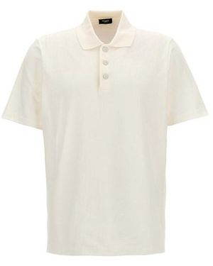 Fendi Polo jacquard - Bianco