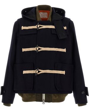 Sacai Bomber Insert Coat - Black