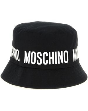 Moschino Cappello 'Bucket Hat Logo' - Nero