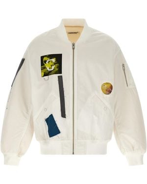 Undercover Patch Bomber Jacket - White