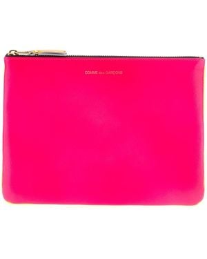 Comme des Garçons 'super Fluo' Wallet - Pink