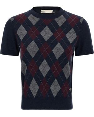 Tory Burch Argyle Pullover - Schwarz