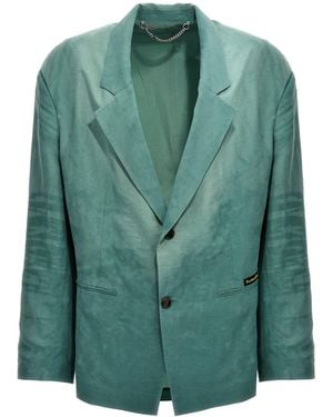 Martine Rose 'sunbleach' Blazer - Green