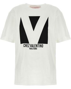 Valentino Garavani 'chez ' T-shirt - Grey