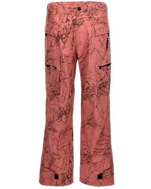 A_COLD_WALL* Pantalone 'Crimson Overdye Static Zip' - Rosso