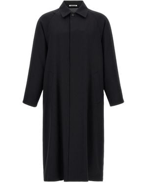 AURALEE Ultra Fine Wool Coat - Black