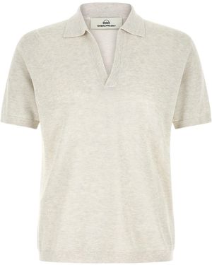 Rivvia Projects Open Collar Polo Shirt - White